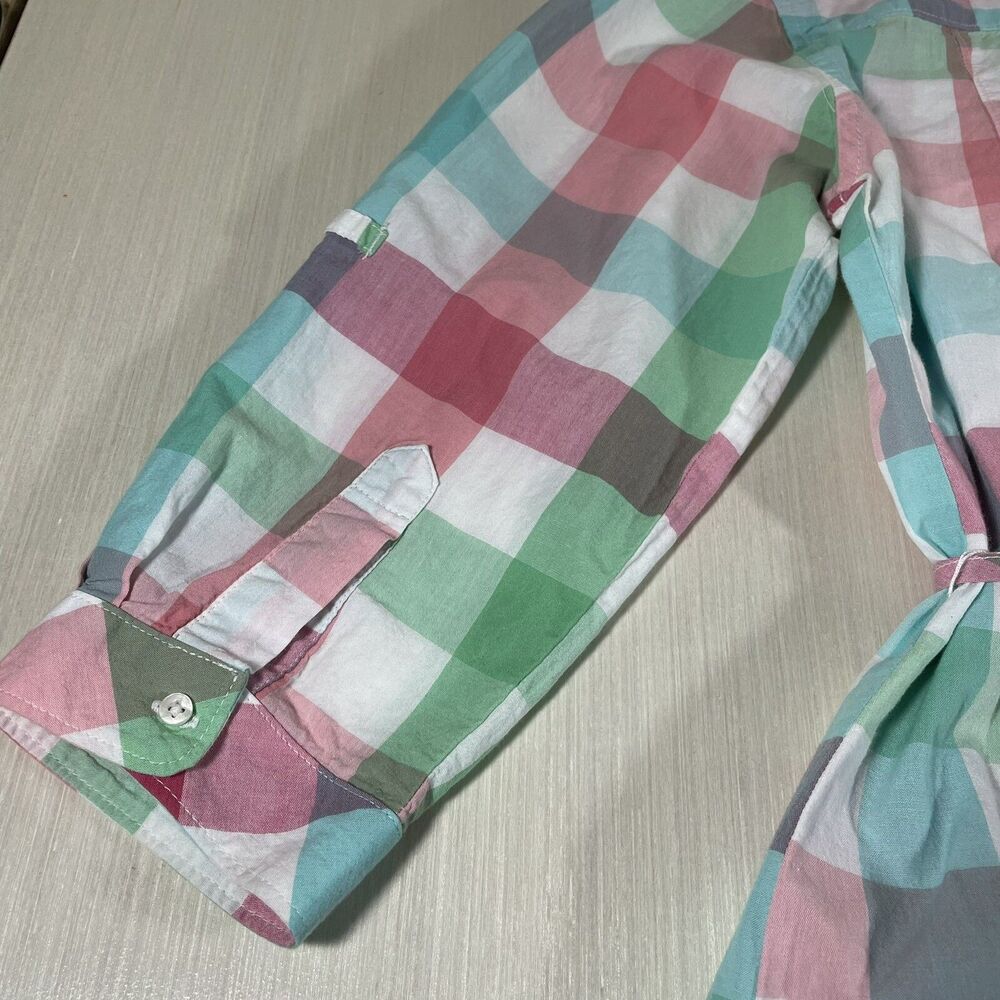Womens Columbia PFG Super Bonehead Dress Size Small Plaid Tie - Picture 10 of 13